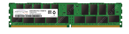 [32GB (1 x 32GB) Dual Rank x4 DDR4-2133 CAS-15-15-15 Registered Memory Kit,752370-091,774175-001] 728629-B21