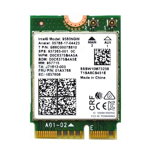 [WIFI chip model intel] 9560NGW