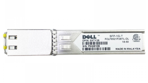 [Dell Networking SFP-1G-T Compatible 1000BASE-T SFP Copper RJ-45 100m Transceiver Module] 0XTY28