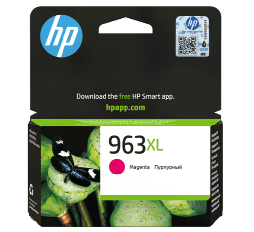 [HP 963XL High Yield Magenta Original Ink Cartridge
HP 963XL High Yield Black Original Ink Cartridge] 3JA28AE